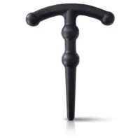 Sonda uretra pene silicone 2 mini sfere 6,4cm