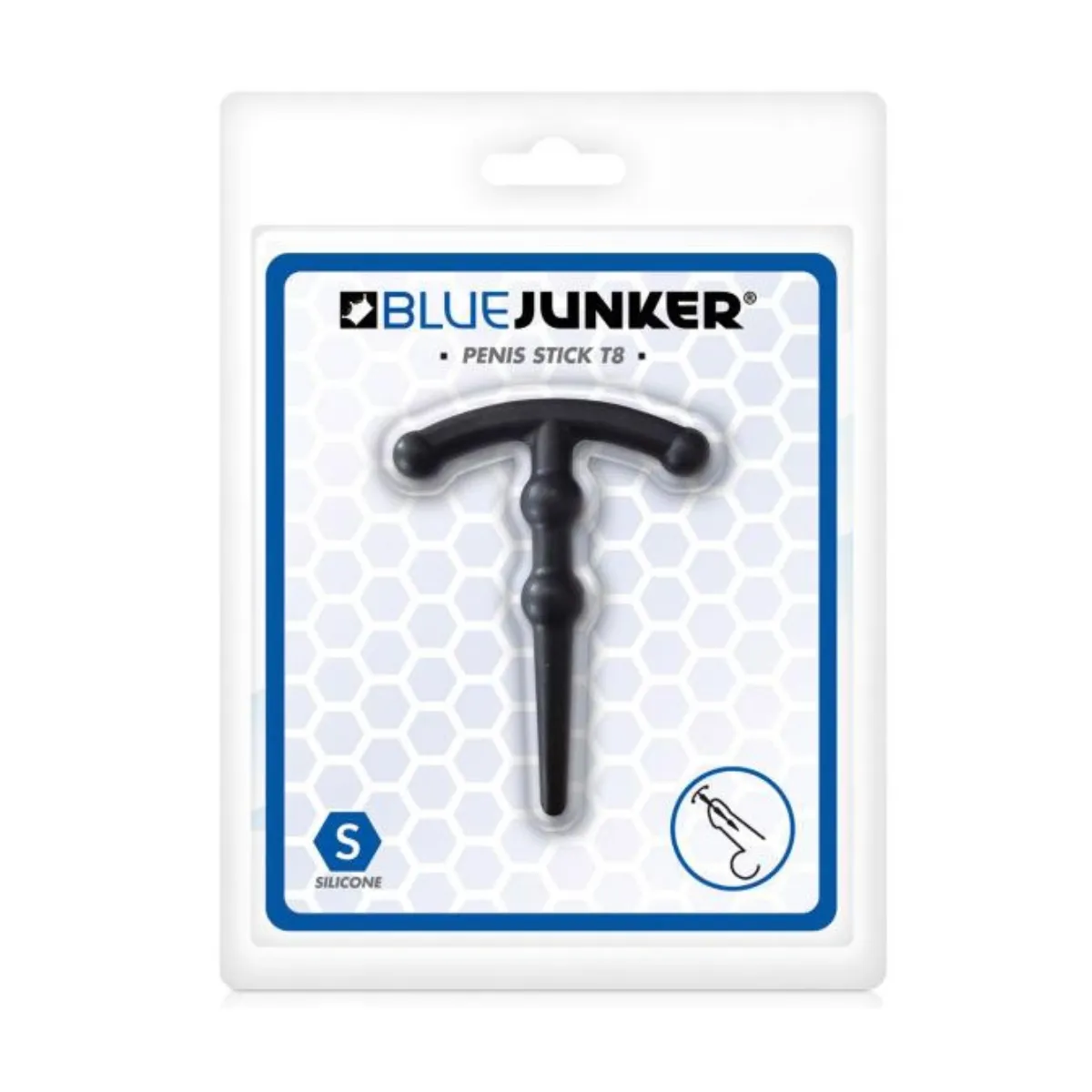 Sonda uretra pene silicone 2 mini sfere 6,4cm