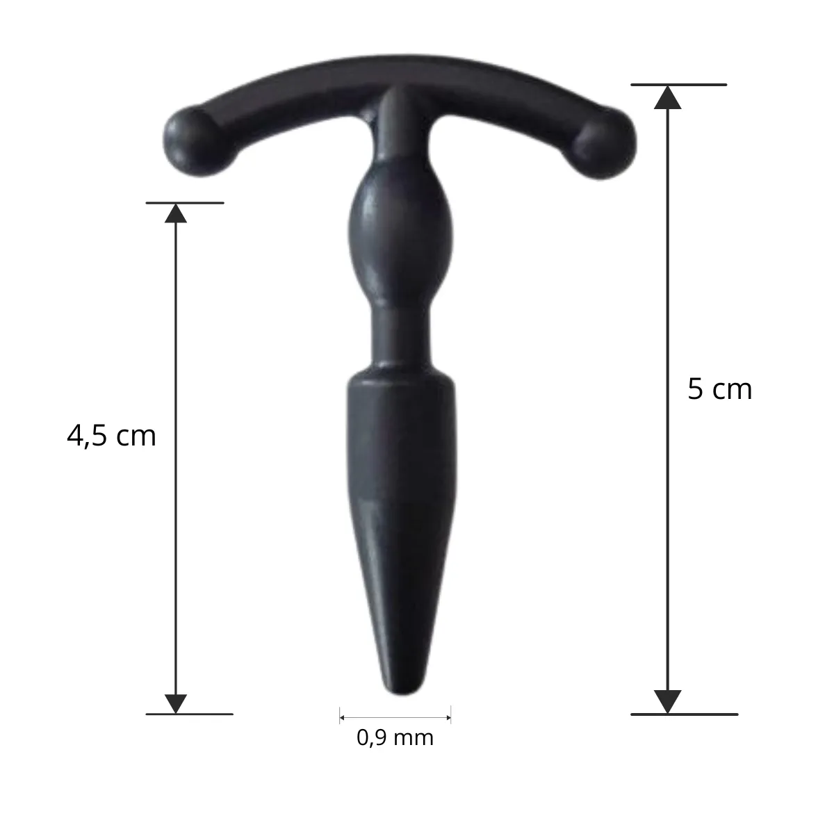 Sonda uretra pene silicone punta liscia 5 cm