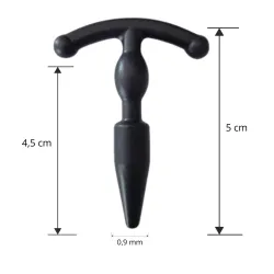 Sonda uretra pene silicone punta liscia 5 cm