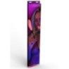 Frustino BDSM rosa fluo pelle sintetica 49 cm