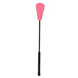 Frustino BDSM rosa fluo pelle sintetica 49 cm