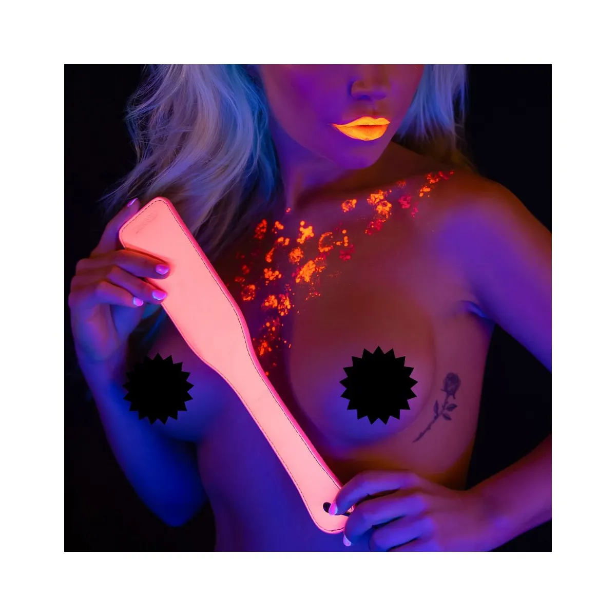 Pagaia Paddle BDSM fluo rosa 33 cm