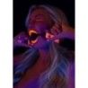 Ball Gag BDSM rosa fluo traspirante Ø 4 cm