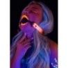 Ball Gag BDSM rosa fluo traspirante Ø 4 cm