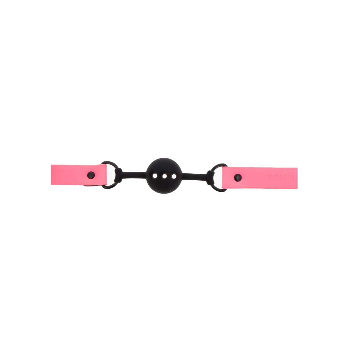 Ball Gag BDSM rosa fluo traspirante Ø 4 cm