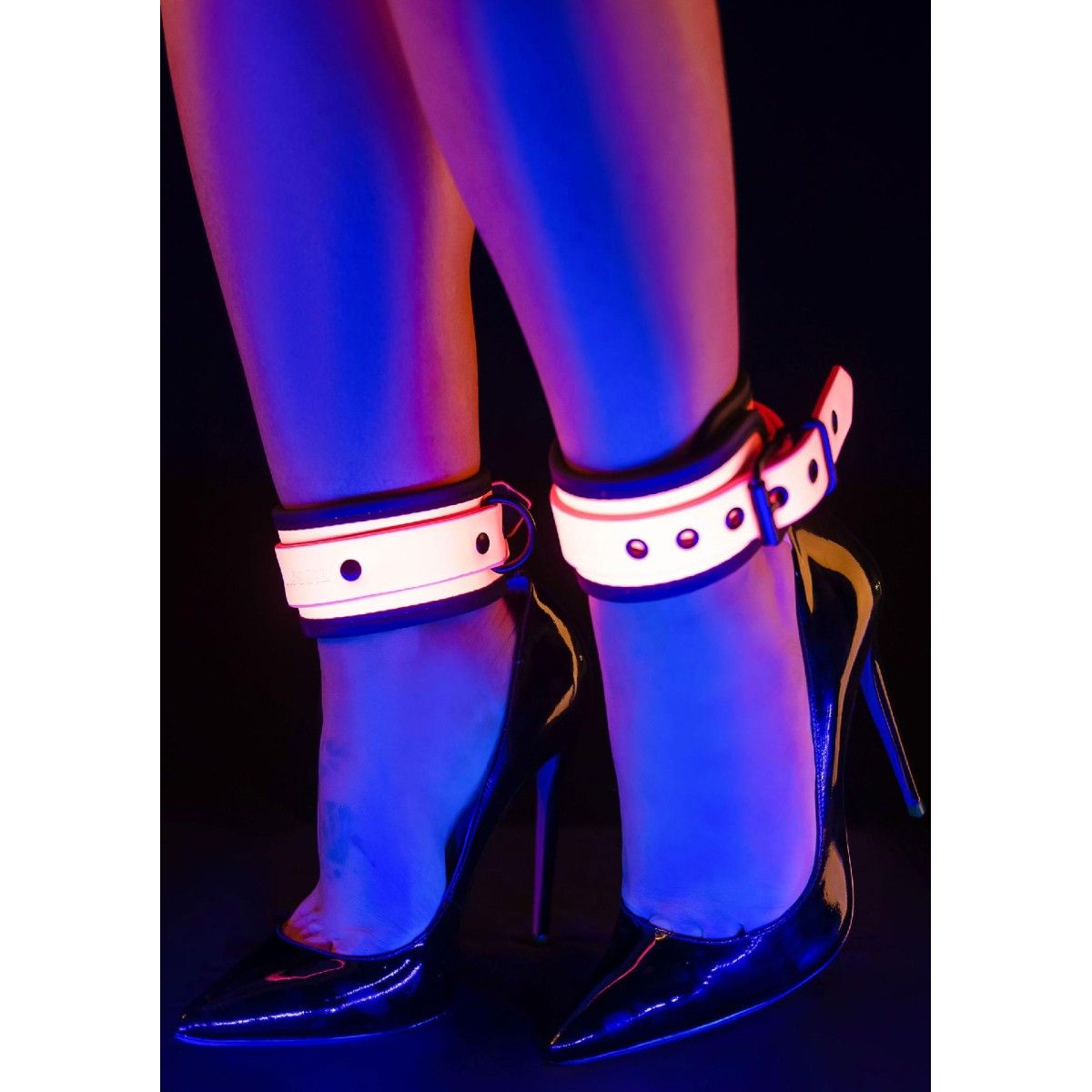 Cavigliere BDSM fluorescenti rosa