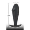 Plug anale in silicone nero Black Velvets Plug anale in silicone nero Black Velvets