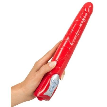 Vibratore realistico + UpDown 27,8 cm rosso