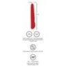 Vibratore realistico + UpDown 27,8 cm rosso Vibratore realistico + UpDown 27,8 cm rosso