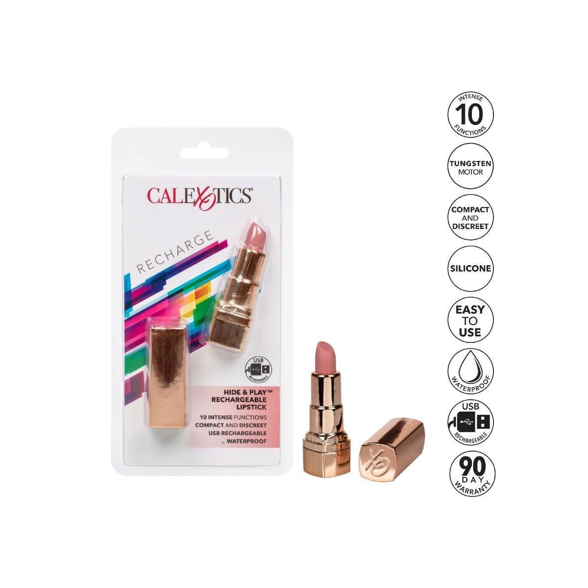 vibratore rossetto rosa calexotics