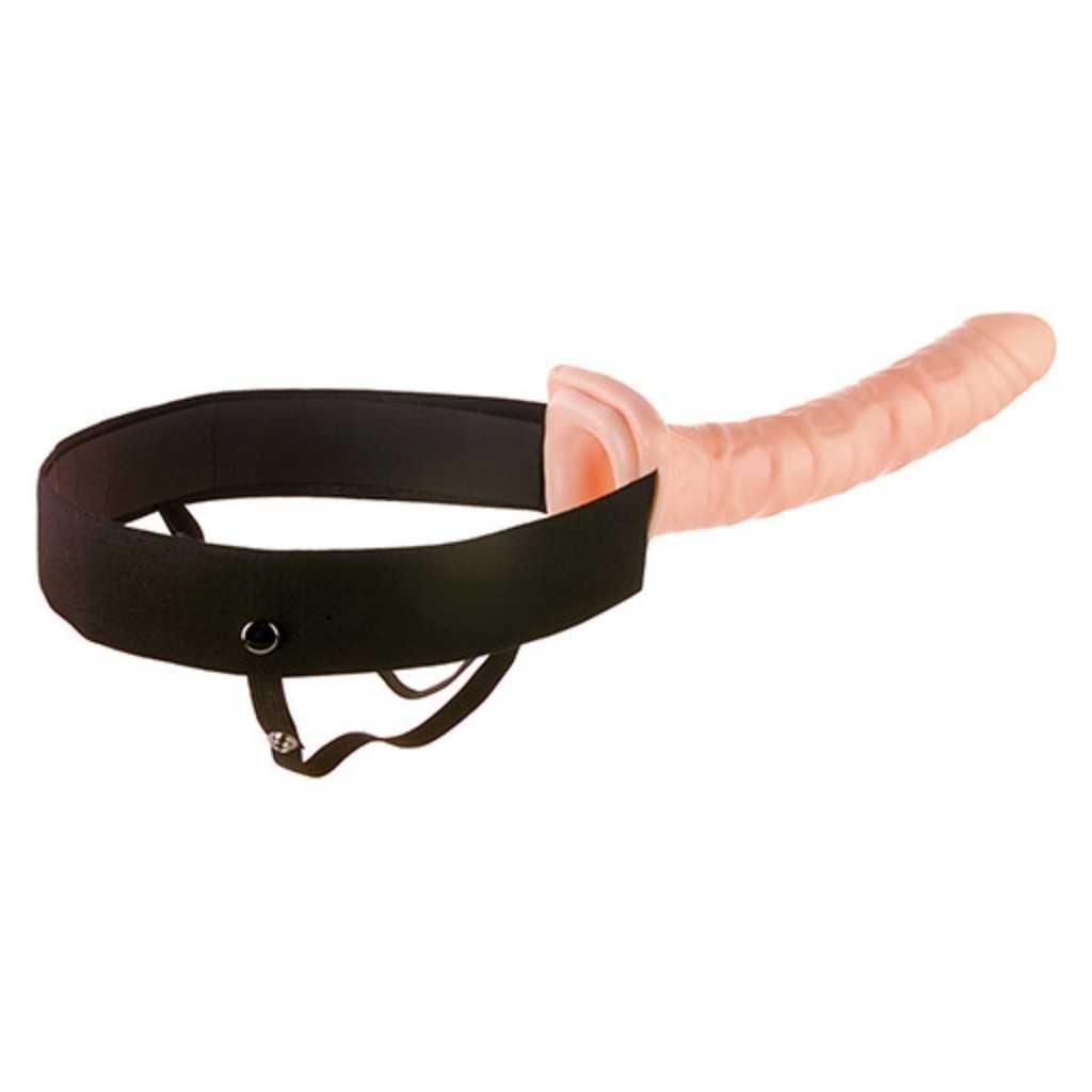Fallo indossabile natural hollow strap on natural