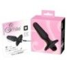 Vibratore plug anale nero silicone 14 cm Vibratore plug anale nero silicone 14 cm