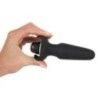 Vibratore plug anale nero silicone 14 cm Vibratore plug anale nero silicone 14 cm