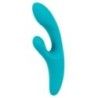 Vibratore rabbit silicone vaginale azzurro Vibratore rabbit silicone vaginale azzurro