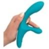 Vibratore rabbit silicone vaginale azzurro Vibratore rabbit silicone vaginale azzurro