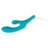 Vibratore rabbit silicone vaginale azzurro Vibratore rabbit silicone vaginale azzurro