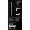 Sonda uretrale in silicone 11,8 cm nera Sonda uretrale in silicone 11,8 cm nera