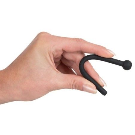 Sonda uretrale in silicone 11,8 cm nera