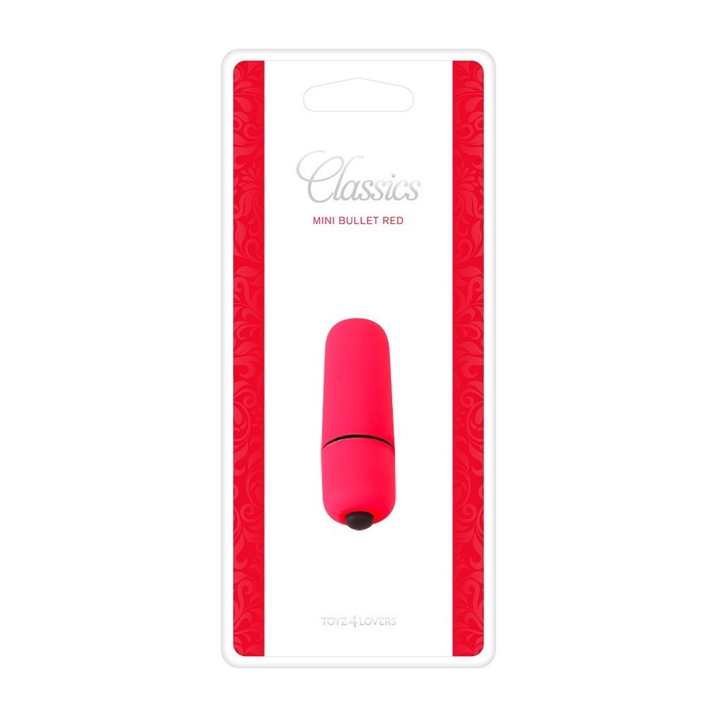 Mini vibratore vaginale per clitoride Bullet classic Red