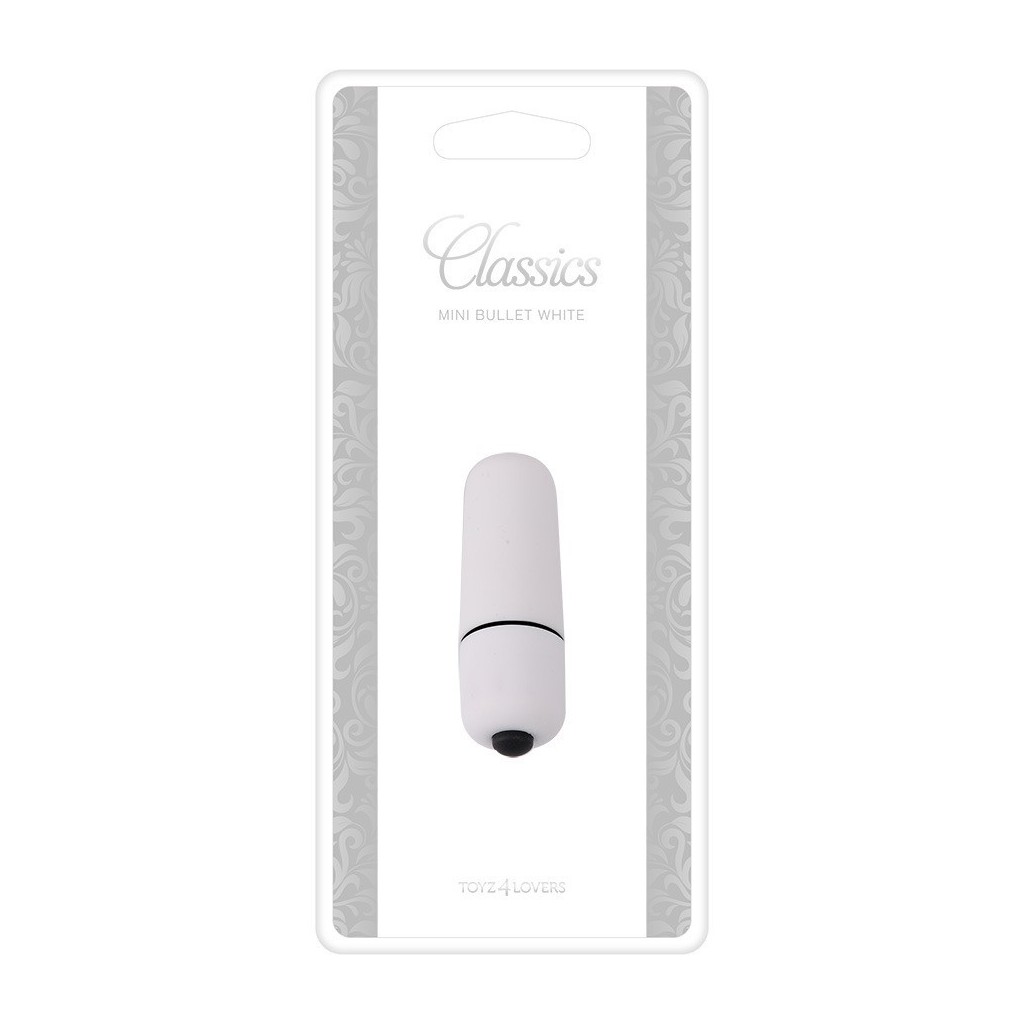 Mini vibratore vaginale per clitoride Bullet classic White