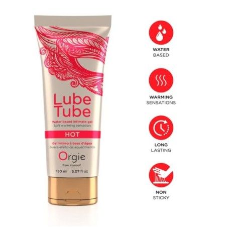 Lubrificante effetto caldo tube orgie 150 ml