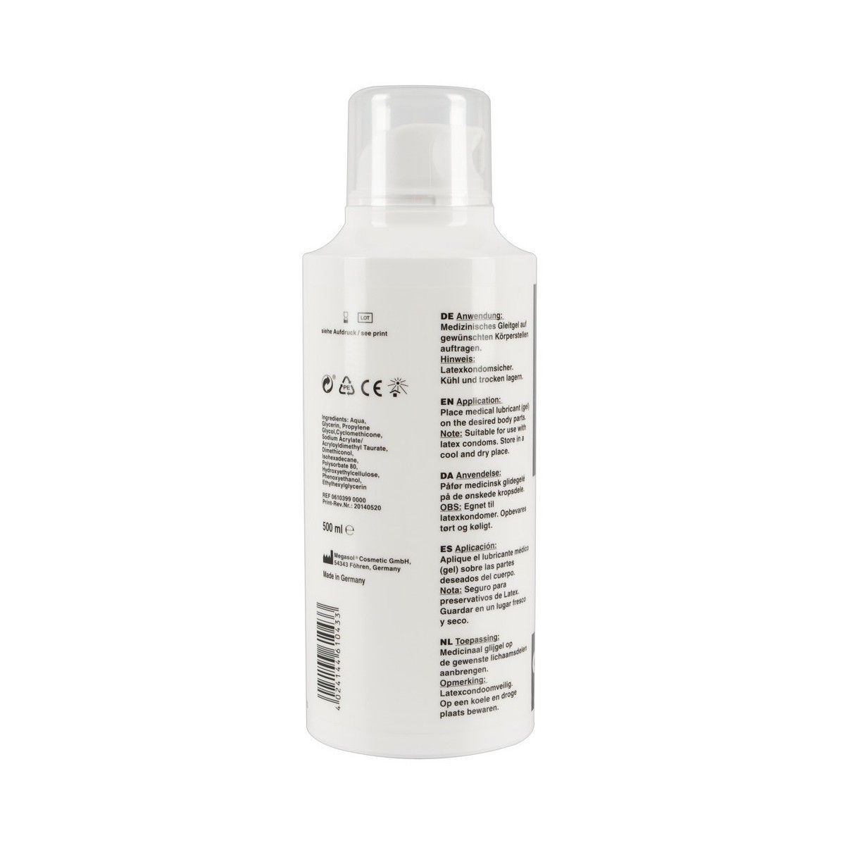 kit fistig gel 500 ml + eros toy cleaner 50 ml