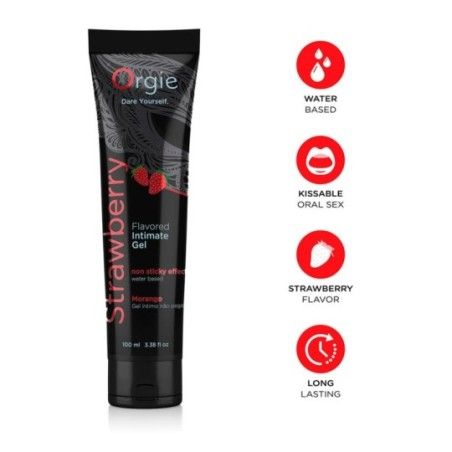 Gel intimo fragola Tube Orgie 100 ml