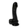 Dildo realistico Cupido nero 18,5 cm Dildo realistico Cupido nero 18,5 cm