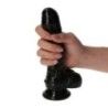 Dildo realistico Cupido nero 18,5 cm